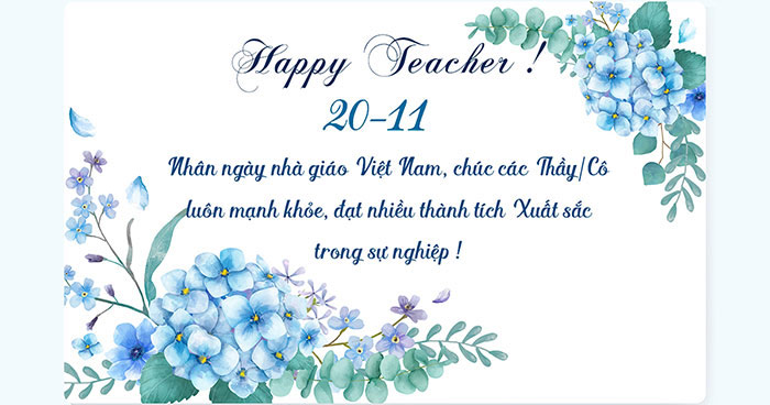 Viết thiệp 20/11: Viết thiệp là cách tuyệt vời để gửi đến những người thầy yêu quý những lời cảm ơn và sự tôn trọng của mình trong dịp kỷ niệm ngày Nhà giáo Việt Nam. Hãy cùng xem bức ảnh để lấy ý tưởng và viết cho người thầy của bạn một tấm thiệp ý nghĩa nhất.