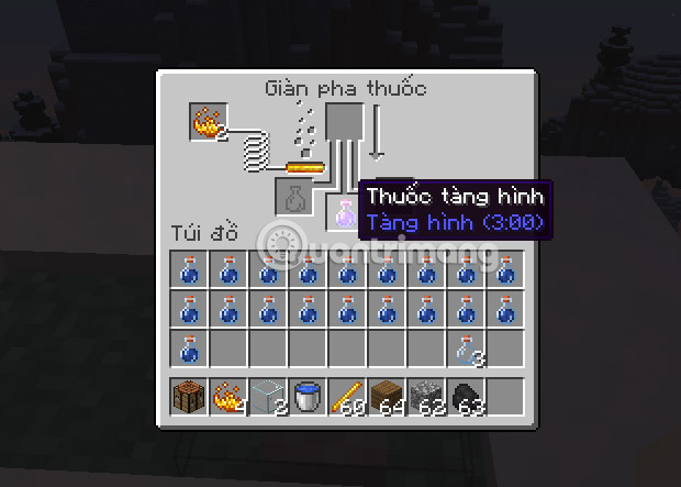 che thuoc tang hinh minecraft