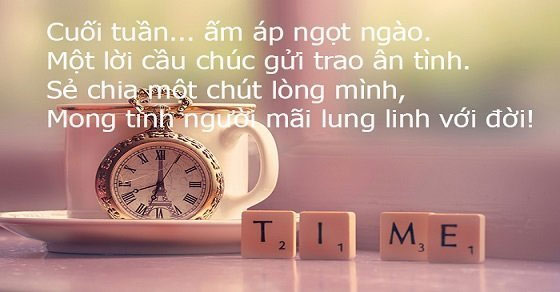 Lời chúc cuối tuần cho người yêu 