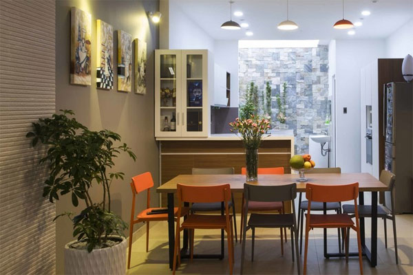 Phòng bếp đẹp cho nhà ống 7