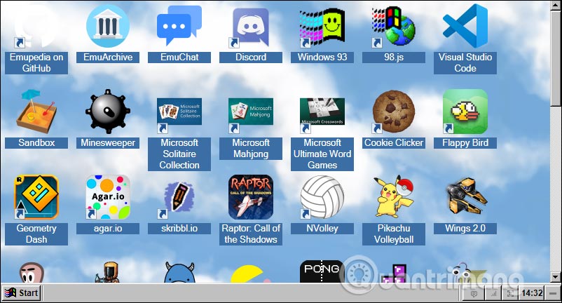 Giao diện Windows 95