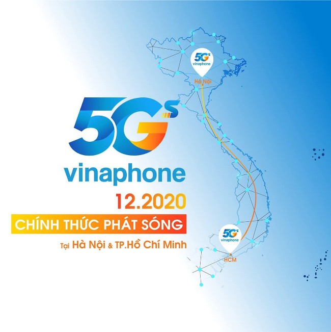 VinaPhone sẽ thử nghiệm 5G tại cả 02 thành phố Hà Nội và TP. Hồ Chí Minh