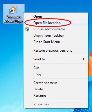 Tùy chọn Open file location giúp bạn biết file gốc nằm ở đâu trên máy tính
