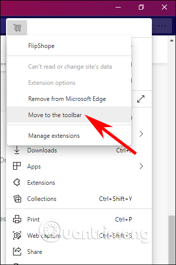 Đưa tiện ích hiện lại