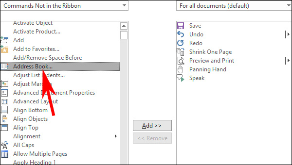 Cách chèn liên hệ Outlook trong Word - Ảnh minh hoạ 3