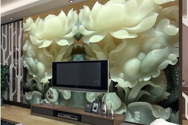 Gạch ốp tường phòng khách 3D 2