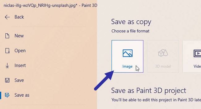 Cách thay đổi kích thước hình ảnh trong ứng dụng Paint 3D trên Windows 10