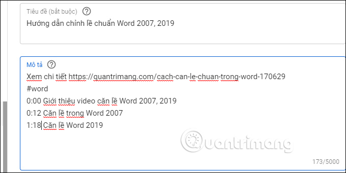 Nhập tiến trình video