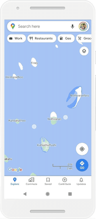 Bạn có thể xem ảnh được kết nối ở Chế độ xem phố trong ứng dụng Google Maps hoặc trên máy tính để bàn.