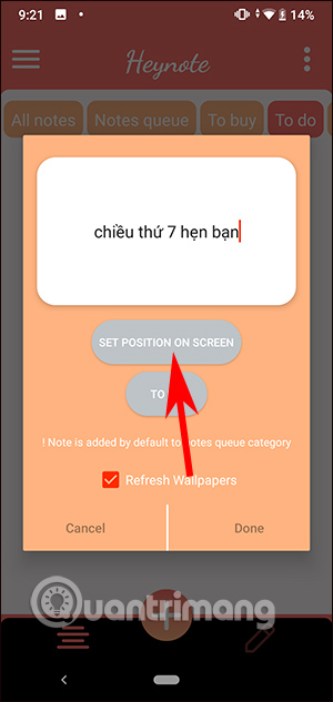 Adjust display position 