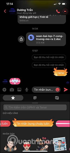 Hộp quà Messenger