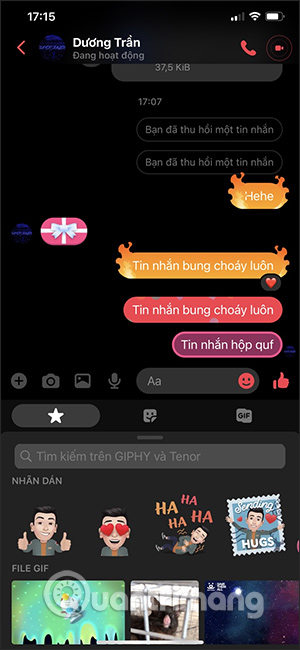 Thử các hiệu ứng