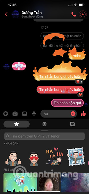 Tin nhắn rực lửa