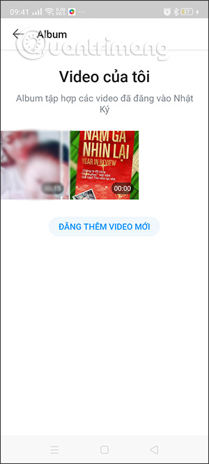 Video đã đăng lên 