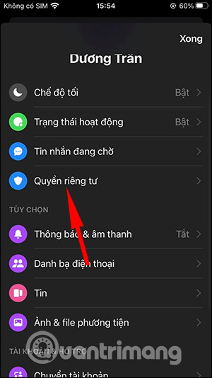 Quyền riêng tư