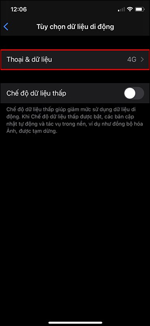 Chọn mạng