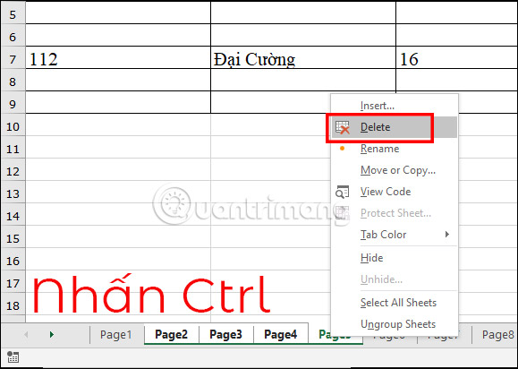 Cách xóa nhanh nhiều sheet trong Excel - Ảnh minh hoạ 2