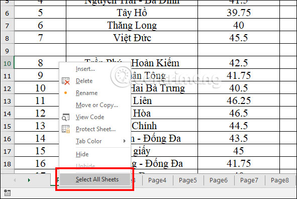 Cách xóa nhanh nhiều sheet trong Excel - Ảnh minh hoạ 3
