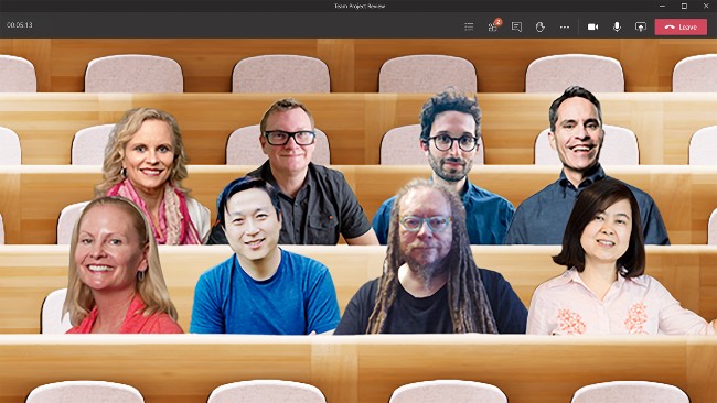 Microsoft Teams trên web đã hỗ trợ Together Mode và Large Gallery