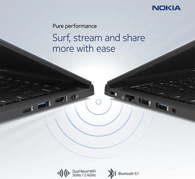 Công nghệ kết nối trên Nokia PureBook X14
