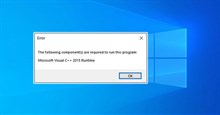 Cách cài Microsoft Visual C++ 2015 Runtime