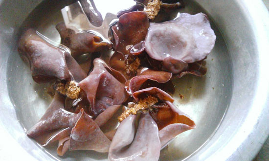 Chỉ ngâm mộc nhĩ khoảng 20 phút 