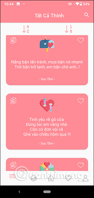 Tất cả thính