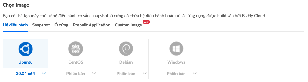 Chọn hệ điều hành cho máy chủ