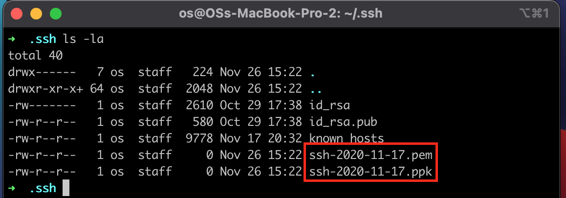 Xem SSH key đã có trong thư mục chưa