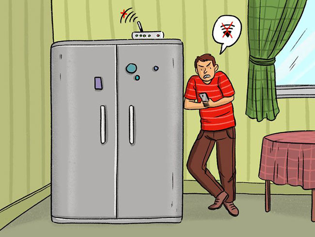 Tủ lạnh và máy giặt không thân thiện lắm với tín hiệu WiFi