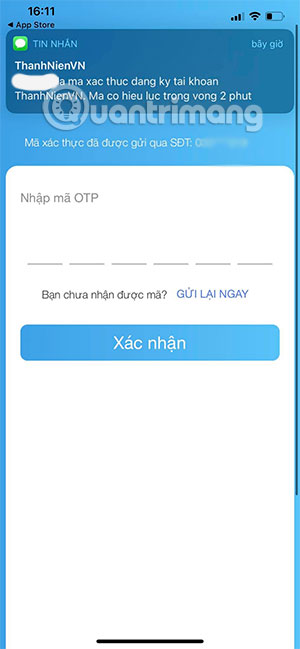 Cách đăng ký tài khoản app Thanh Niên Việt Nam - Ảnh minh hoạ 4