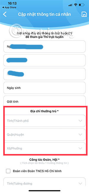 Cách thi trực tuyến trên app Thanh Niên Việt Nam - Ảnh minh hoạ 3