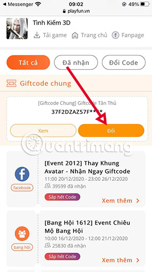 code tình kiếm 3d
