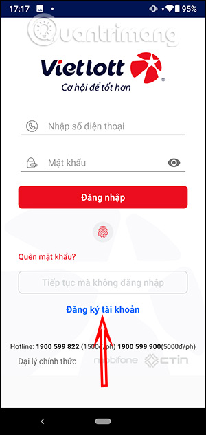 Đăng ký tài khoản