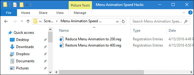 File điều chỉnh tốc độ hiệu ứng cửa sổ