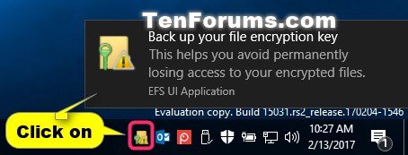 Cách sao lưu chứng chỉ và khóa mã hóa file EFS trong Windows 10