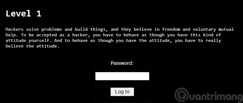 Level 1 của Hackertest.net