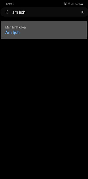 Truy cập mục Âm lịch