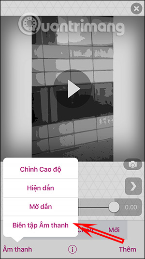 Chèn hiệu ứng âm thanh