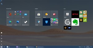 Cách mở Start menu toàn màn hình trên Windows 10