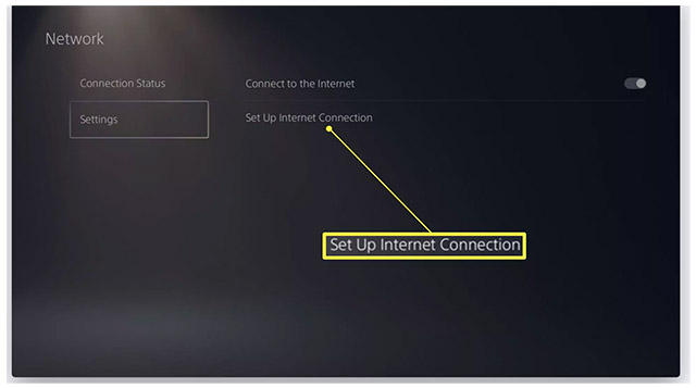 Kết nối lại PS5 với router