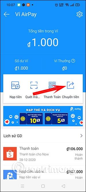 Chuyển tiền