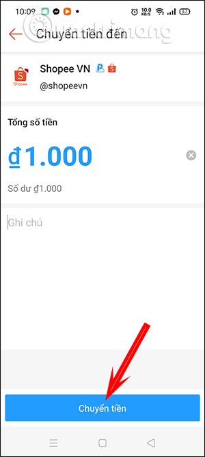 Nhập số tiền