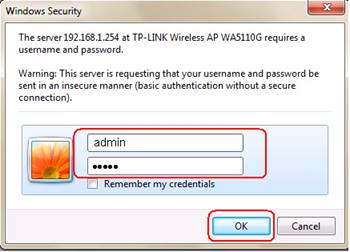 Nhập tên người dùng và mật khẩu