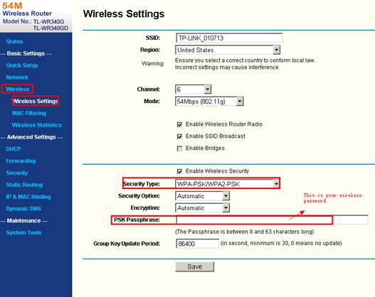 WPA-PSK/WPA2-PSK
