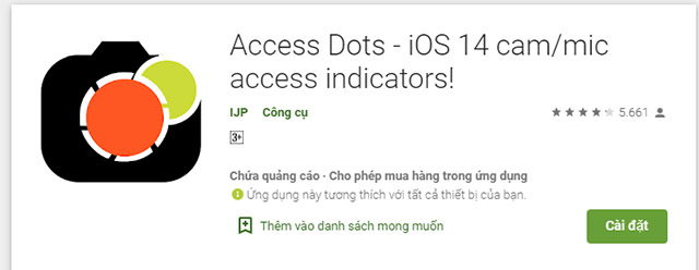 Access Dots trên Android