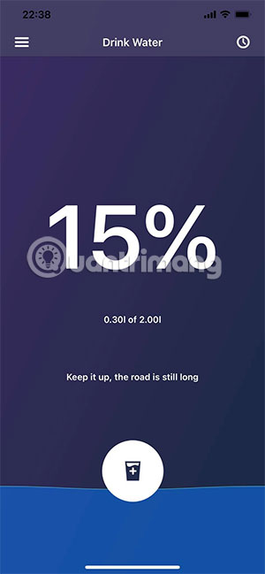 đặt lịch uống nước iphone