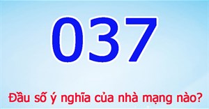 037 là đầu số mạng nào?