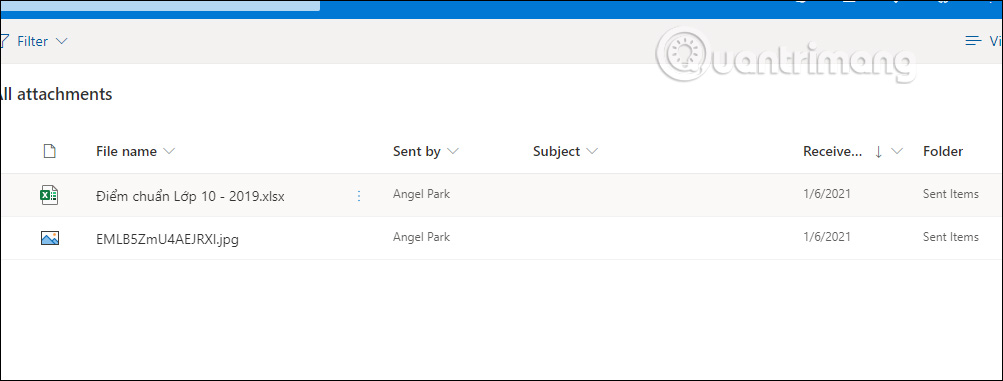 Danh sách file đính kèm