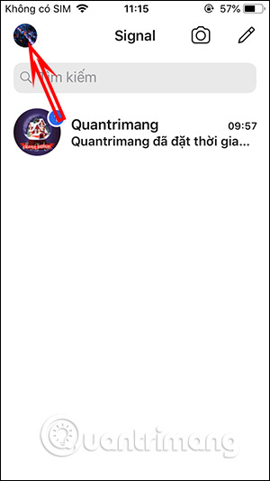 Giao diện Signal